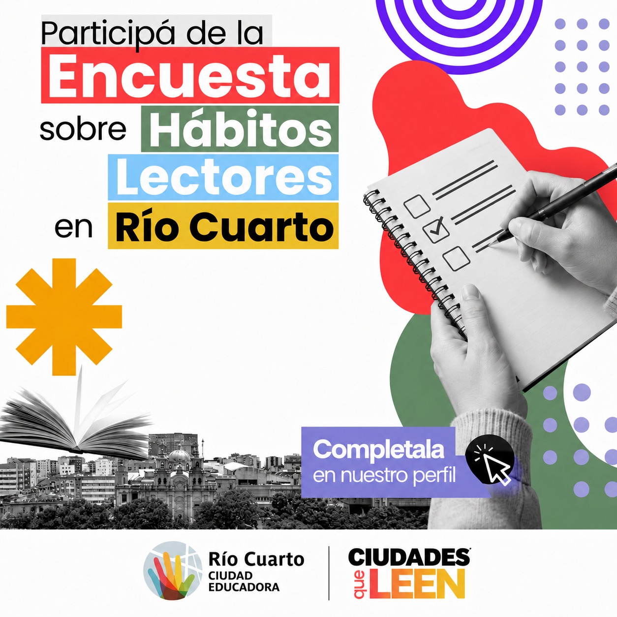 Encuesta local sobre hábitos lectores en Río Cuarto